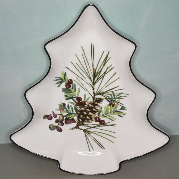 Lenox Candy Dish In Original Box Etchings Tree Christmas Decor - Picture 1 of 4